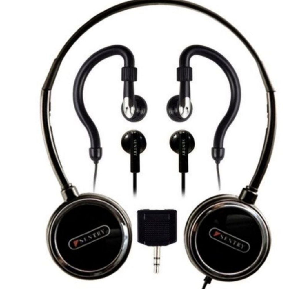 Sentry Headphone w 2-Way Splitter Plug: